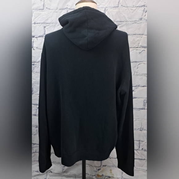 Polo Ralph Lauren Full Zip Sweater All Black Big Pony Flag Hoodie 2XL XXL 3XL - Picture 3 of 16